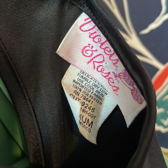 Violets and Roses Lingerie Black Slip - Picture 5 of 7